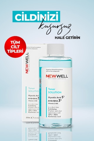 New Well Canlandırıcı ve Gözenek Sıkılaştırıcı Tonik 200 ML