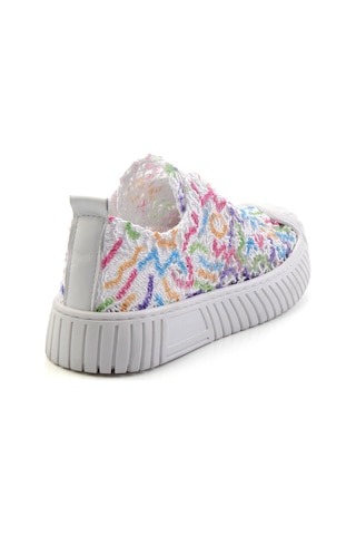 Bambi Beyaz Çok Renkli Leather Kadın Sneaker K01331175016 Çok Renkli