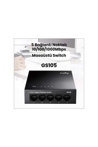 Cudy GS105 5 Port 10/100/1000 M 16K Mac Gigabit Switch