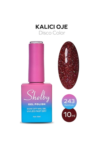 Shelby 10 Ml. A243 Disko Kalıcı Oje