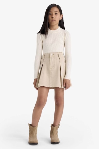 Defacto Fitted Bisiklet Yaka Ribana Ekru Kız Çocuk Kazak E9849a8/er233 Ekru