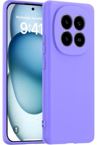 Xiaomi Redmi Note 15 Pro 5g İle Uyumlu Kılıf Esnek Premium Yumuşak Silikon Telefon Kılıfı Kapak Lila