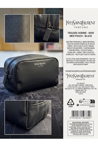 Yves Saint Laurent Siyah Erkek El Çantası
