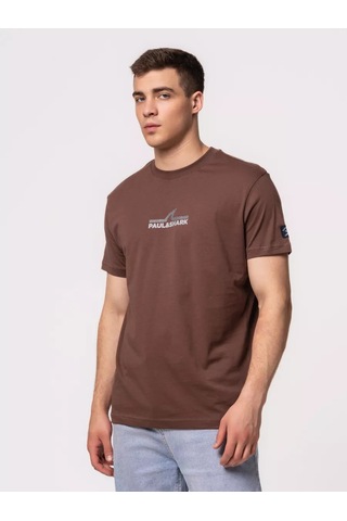 Paul Shark Baskılı Tişört 237122189 Kahverengi
