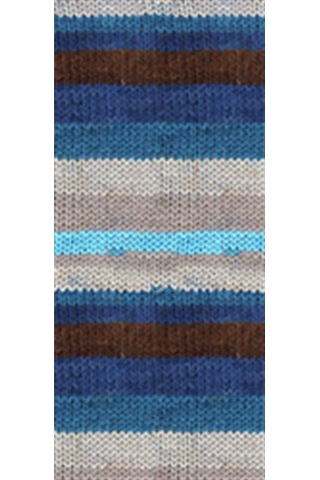 Tedar 5 Adet Vega Stripe Premium Akrilik El Örgü İpi Yünü No: 82422 Najmaddin (No:1) 8.5Cm X 10.5 Cm