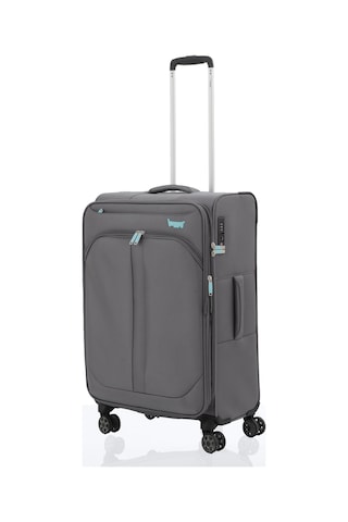 Baggaj V2411 Super Lıght Valiz Black Set Grey