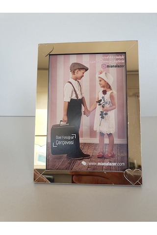 İsme Özel Gold Rengi 10x15cm Fotograf İçin Pleksi Çerceve