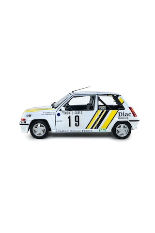 1:18 Ölçek Solido 1989 Renault 5 Gt Turbo Mk2 19 Diecast Metal Minyatür Model Araba 25cm