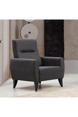 Minarmobilya Zaden Sandıklı Bazalı L Köşe Koltuk Ve Berjer - Koyu Gri