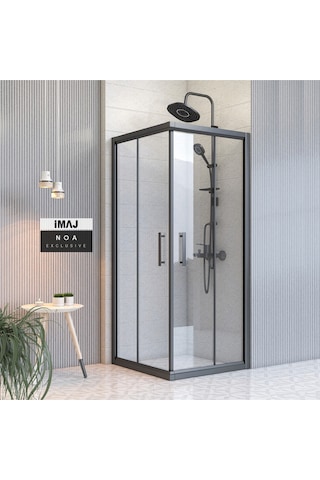 İmaj Banyo Noa Kare Duşakabin Siyah