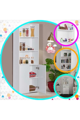 Modilayn Pera 5 Raflı Kapaklı Kitaplık, Kütüphane Ofis Dosya Evrak Kiler Düzenleyici Raflı Dolap Modilayn Pera 5 Raflı Kapaklı Kitaplık, Kütüphane Ofis Dosya Evrak Kiler Düzenleyici Raflı Dolap