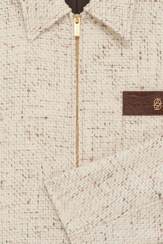 American Rag Cie Ecru Fitted Tweed Ceket - Şık Detaylarıyla Erkeğe Özel Tasarım Ekru