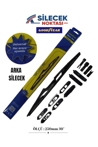 Goodyear Üniversal Her Araca Uygun Arka Silecek Ölçü : 250mm/10" Gdy501018 Goodyear Üniversal Her Araca Uygun Arka Silecek Ölçü : 250mm/10" Gdy501018