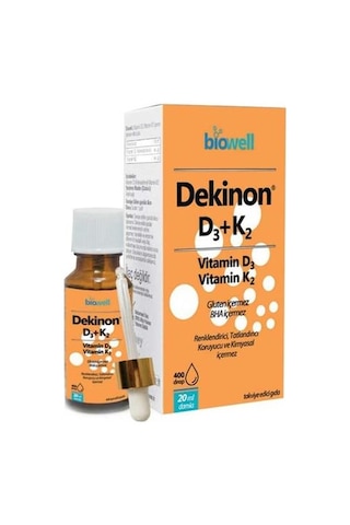 Biowell Dekinon D3K2 Damla 20 ML