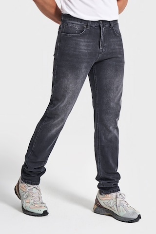 Itsbasic Erkek Siyah Renk Slim Fit Likralı Kumaş Denim