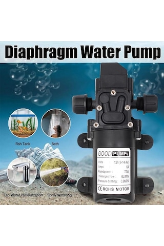 Trendooze Suntek Dc 12v Kendinden Emişli Diyafram Pompası - Su Basıncı Artışı