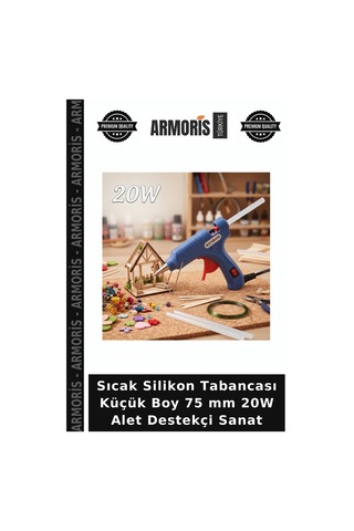 Sıcak Silikon Tabancası Küçük Boy 75 Mm 20w Alet Destekçi Sanat