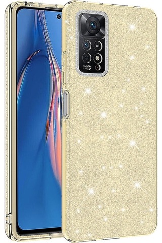 Xiaomi Uyumlu Redmi Note 12 Pro 4g Kılıf Zore Parıltılı Simli Shining Silikon