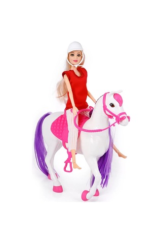 Jasmine Atlı Bebek Beyaz-pembe 10pcs Mixed
