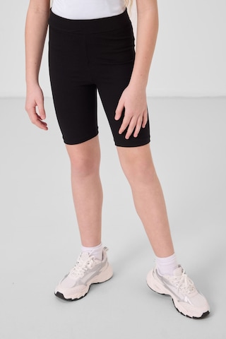 Tommylife Siyah Pamuklu Kısa Paça Standart Fit Basic Kız Çocuk Tayt - 75188 Siyah