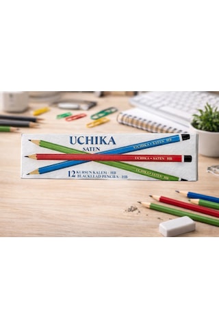 Uchıka Mercanlı Kurşun Kalem Siyah