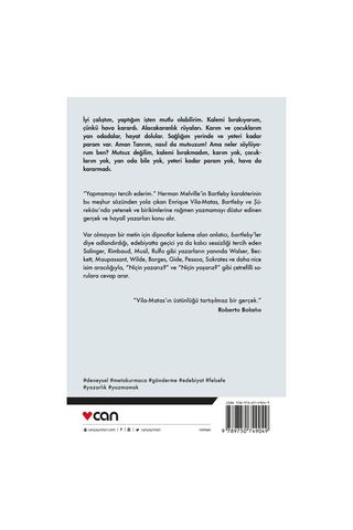 Bartleby ve Şürekası - Enrique Vila-Matas - Can Yayınları