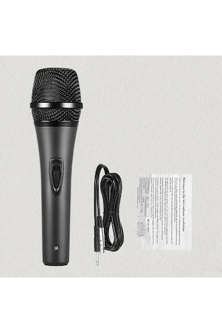 Samdoo M-320 Metal Dinamik Mikrofon: Kaliteli Ses, Kalp Formu Yönlendirme, 5m Kablolu, Klüp Ve Karaoke İçin