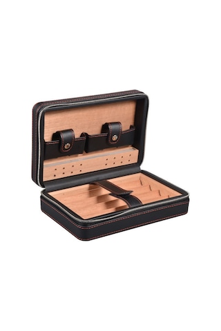 Falconetti Kb95sy  Siyah Deri Seyahat Humidoru