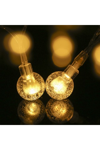 Monyee 7m 50 Led Işık Zinciri 8 Mod 11 Parlaklık Zamanlayıcı Fonksiyonu Ip65 Su Geçirmez 3xaa Pil Dahil Değil Islak Beyaz Ev Ve Dış Mekan Dekoru Beyaz