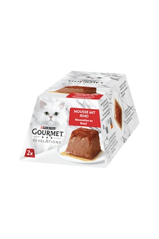 Gourmet Revelations Sığır Etli Kedi Yaş Maması 2x57gr - Kedi Pastası