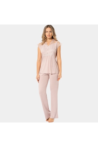 Türen Kadın Lohusa Pijama Takımı 3294/pudra