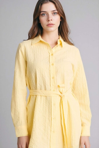 Defacto Regular Fıt Gofre Dokulu Tunik G8505ax26spyl273 Sarı-yl273