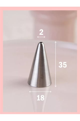 Bonbon Süsleme İçin Pastacılık Ucu No. 3 235191607 Gri