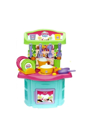 Lisanslı Candy Oyuncak Mutfak Seti Büyük Boy Şef Mutfak Set