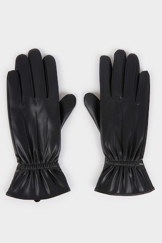 Defacto Kadın Suni Deri Eldiven F3188ax25wnbk26 Siyah