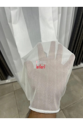 Tül Perde Brillant Simli Bambu Ağır Gramajlı