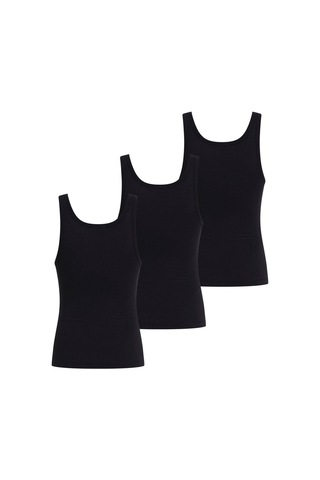 Calvin Klein Scoop Neck Cotton Tank 3pk Atlet-6139 Siyah