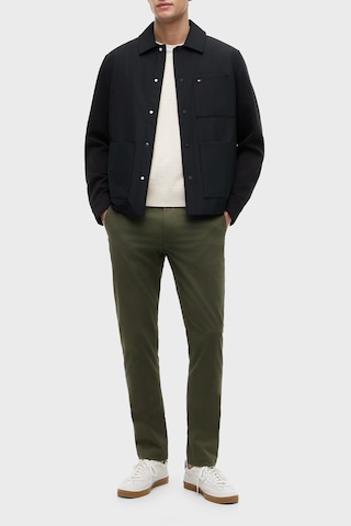 Tommy Hilfiger Pamuklu Klasik Yaka Çıtçıtlı Ceket Erkek Ceket Mw0mw43215 Bds Siyah