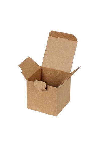 Kraft Kilitli Kargo Kutusu / Ebat: 8x8x8 cm (100 adet)