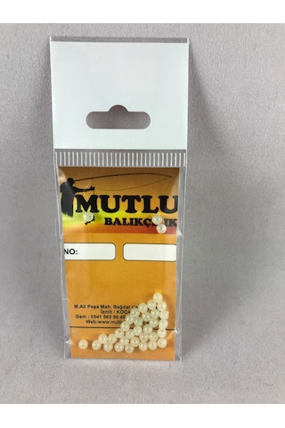 Fosforlu Yuvarlak Boncuk 35'Li Paket 4Mm