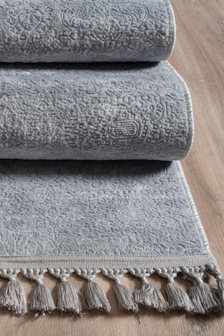 Valeryhome Violet Koleksiyonu Yıkanabilir Kaymaz Taban Salon,oturma Odası,mutfak,antre,koridor Halısı Bej Gri