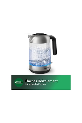 Philips Hd9339/80 Cam Su Isıtıcısı, 1,7 Litre, Led Aydınlatma, Ku