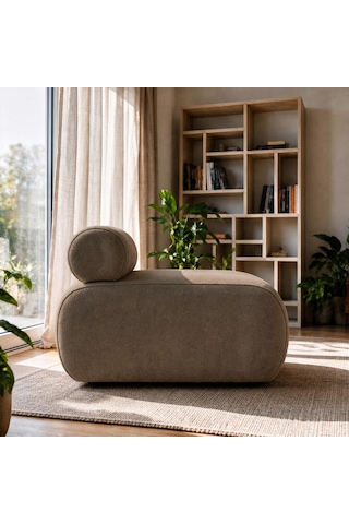 İnarch Dizayn Cosmo Berjer Modern Minimalist Konforlu Tekli Koltuk Mocha