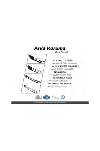 Courier Arka Koruma Demiri Trimline Noktalı Model 2023 2024 2025 2026 2027