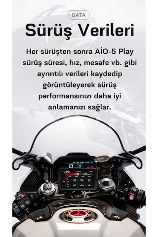 Aıo-5play Motosiklet Carplay Android Auto Gps Navigasyon Sistemi,