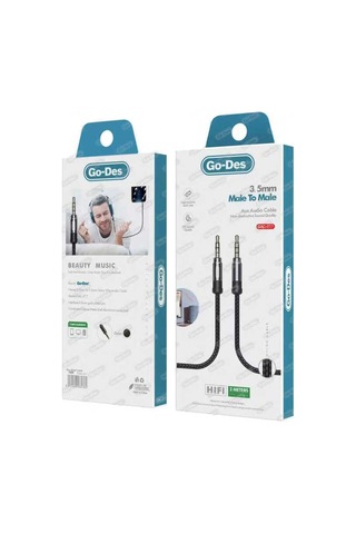 Go Des GAC-217 3.5 mm Aux Kablo Audio Stereo 2 metre Ses Kablosu - ZORE-220414