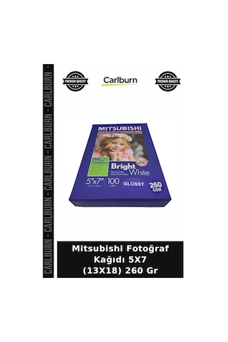 Mitsubishi Fotoğraf Kağıdı 5x7 13x18 260 Gr Fotoğrafçı Ürünü Baskı Malzemesi Parlak Kagıt