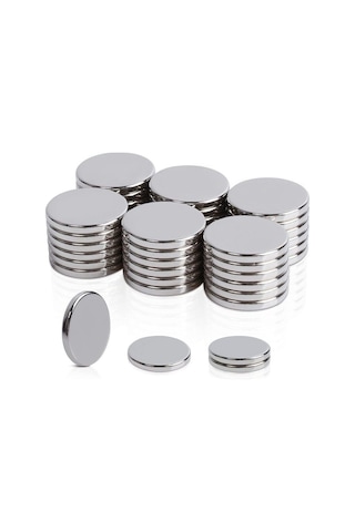 10 Adet 12x1.5 Mm Neodyum Mıknatıs Dekoratif Magnet Güçlü Çekim