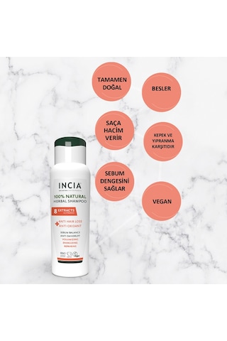 Incıa Saç Dökülmesine Karşı Doğal Şampuan 275 Ml