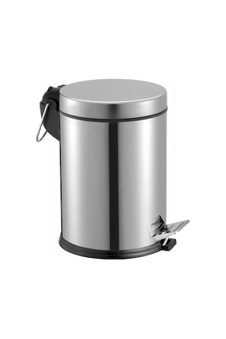 Pedallı Çöp Kovası 12 Litre Paslanmaz Çelik Banyo, Mutfak & Wc Çöp Kovası